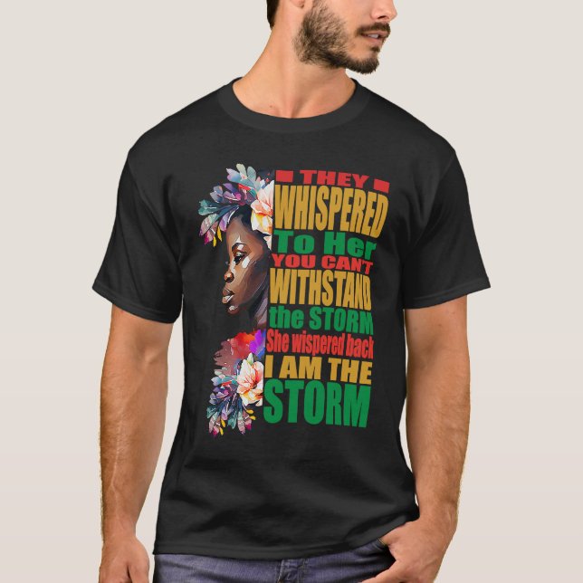 Camiseta Tempestade BLM Black African Pride Black History M (Frente)