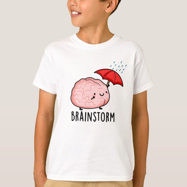 Camiseta Tempestade cerebral Anatomia engraçada (Frente)