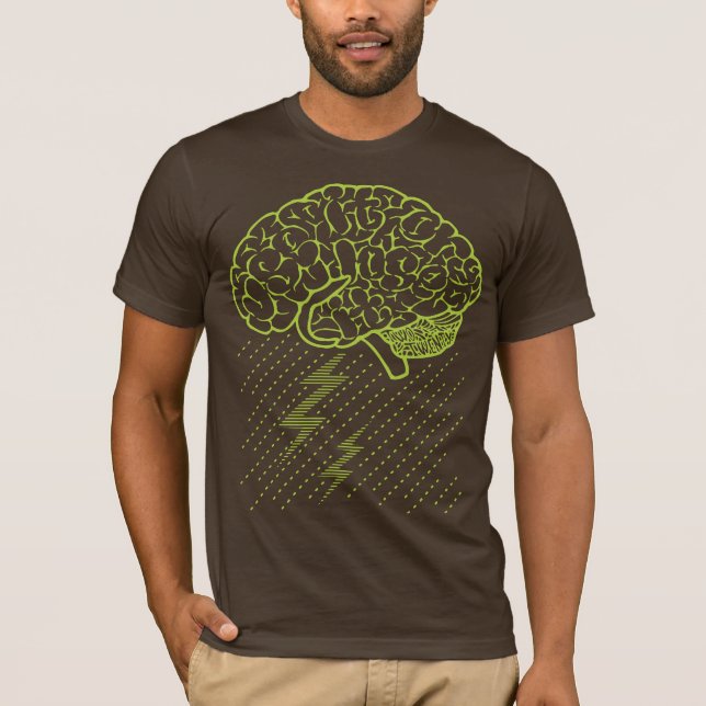 Camiseta Tempestade cerebral (Limão) (Frente)