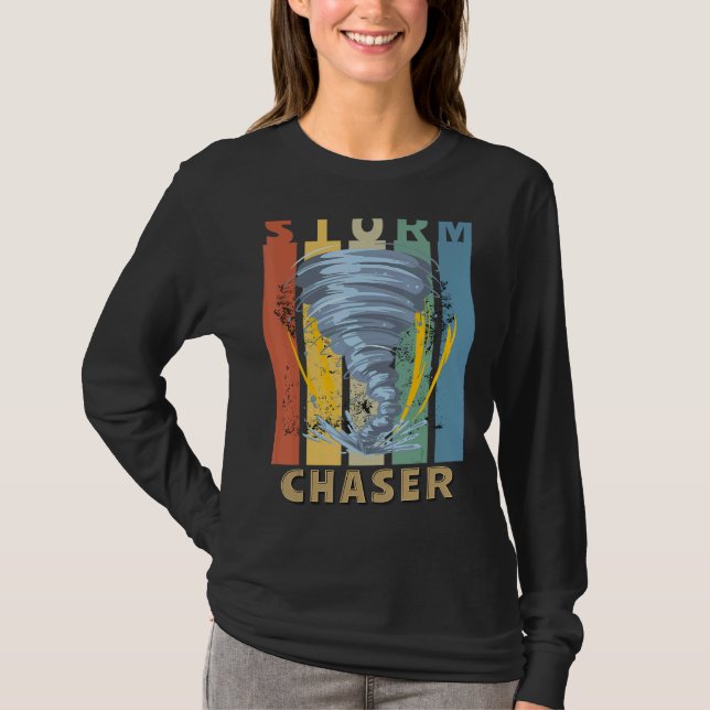 Camiseta Tempestade Chaser Tornado Furacão Tornado (Frente)