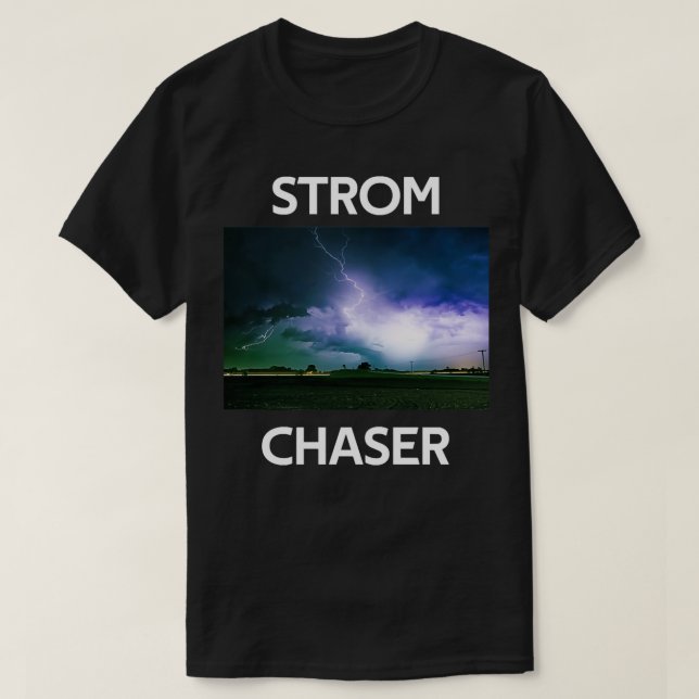 Camiseta Tempestade Chaser Tornado Picture (Frente do Design)