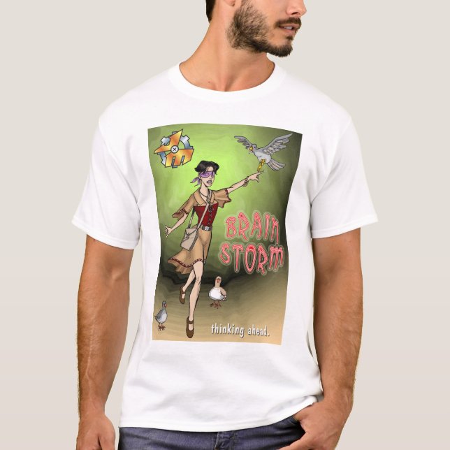 Camiseta Tempestade de cérebro (Frente)