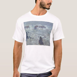 Camiseta Tempestade de Claude Monet  , fora da costa do