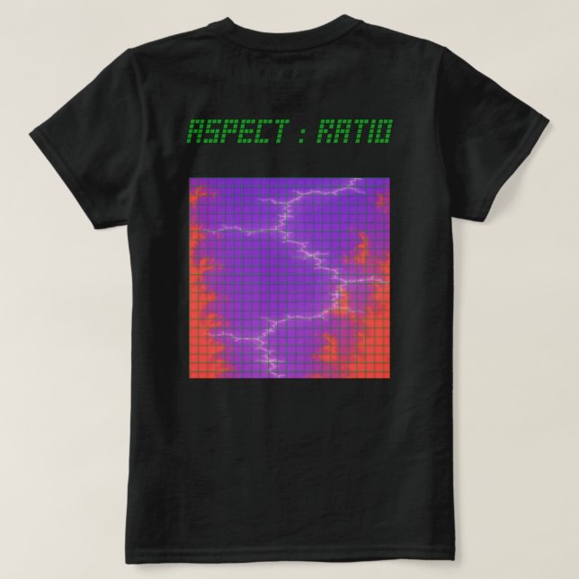 Camiseta Tempestade de grade AR (Verso do Design)