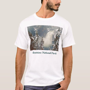 Camiseta Tempestade de neve das quedas da parte superior do