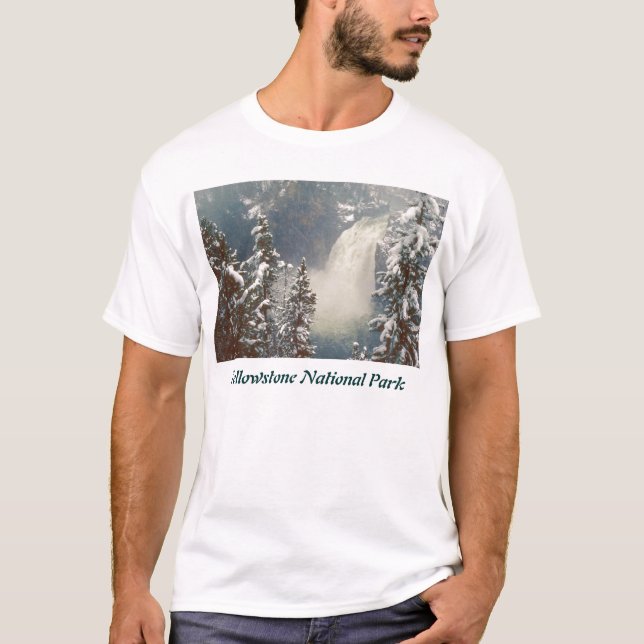 Camiseta Tempestade de neve das quedas da parte superior do (Frente)