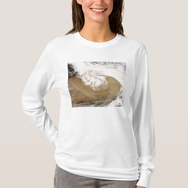 Camiseta Tempestade de poeira na China norte 2 (Frente)
