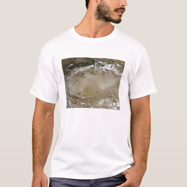 Camiseta Tempestade de poeira no deserto de Taklimakan, Chi (Frente)