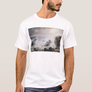 Camiseta Tempestade fora da costa do Belle-Ile