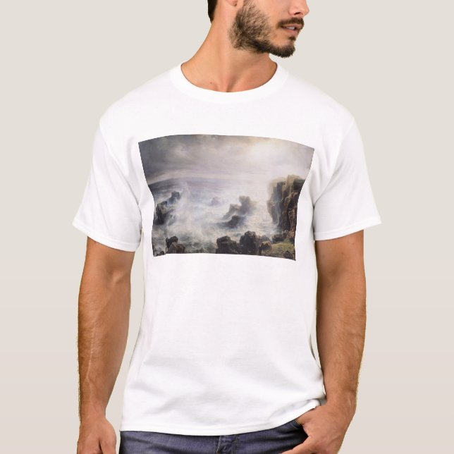 Camiseta Tempestade fora da costa do Belle-Ile (Frente)