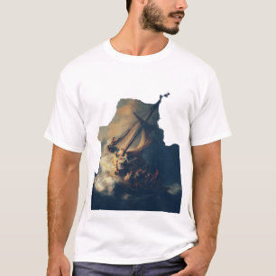 Camiseta Tempestade no Mar da Galileia por Rembrandt Arte