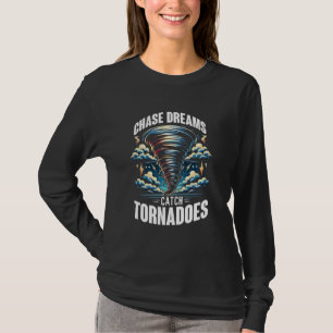 Camiseta Tempestade perseguindo Tornado Chaser Meteorologis