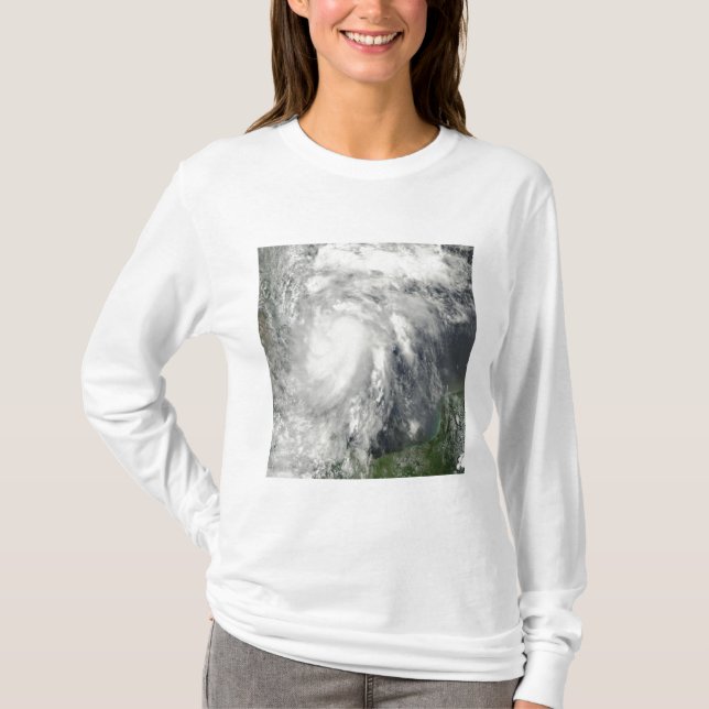 Camiseta Tempestade tropical Hermine no Golfo do México (Frente)