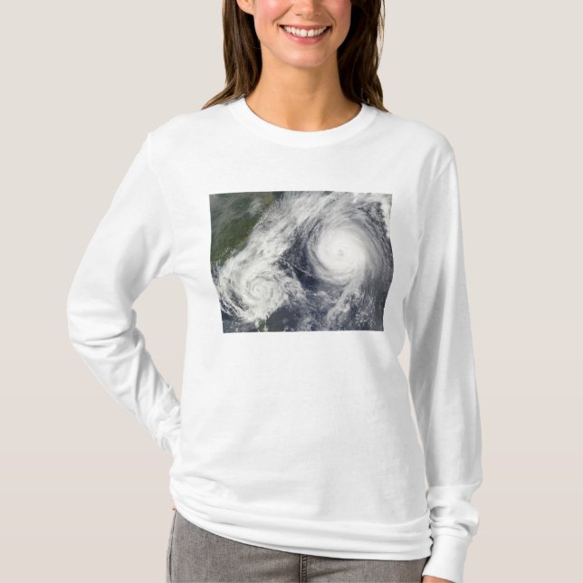 Camiseta Tempestade tropical Parma e Super Typhoon Melor (Frente)