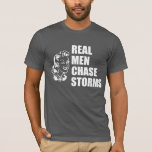 Camiseta Tempestades reais da perseguição dos homens no