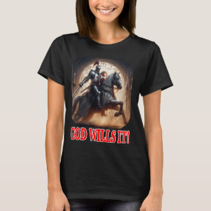 Camiseta Templar Cavaleiro Deus o Preenche no Cruzador de C