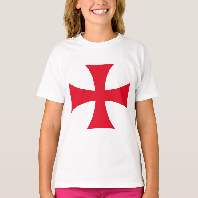 Camiseta Templar Cross Girl's Tee Shirt (Frente)