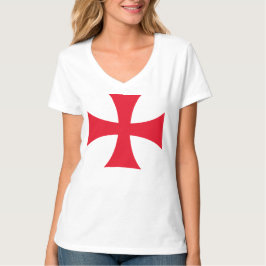 Camiseta Templar Cruz Cruzado Feminina Decote V