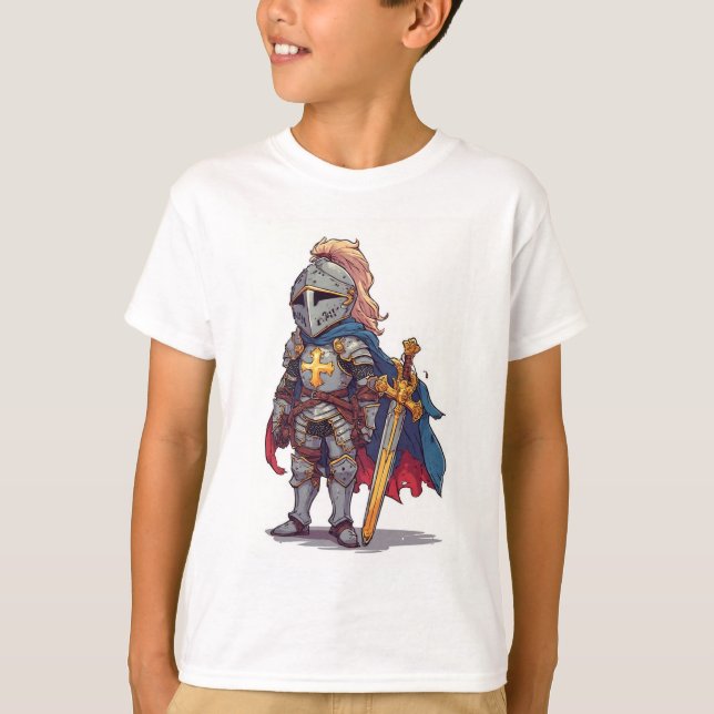 Camiseta Templar Knight Crusader Kid's Tee Shirt (Frente)
