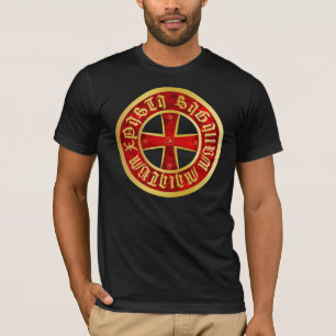 Camiseta Templário cruz alpargata beidseitig imprimido