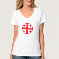 Camiseta Templário Cruz de Jerusalém Feminina Deco