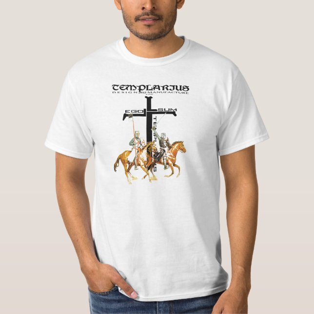 Camiseta Templário ego Sum Templarius Shirt Nr. 0815122013 (Frente)