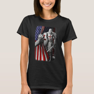 Camiseta Templário Sou Uma Criança De Deus Um Guerreiro De