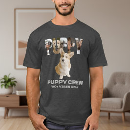 Camiseta Template Men's T-Shirts Pet Puppy Custom Photo 