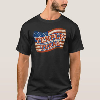 Camiseta Temple City National Texas Day Vintage American Fl