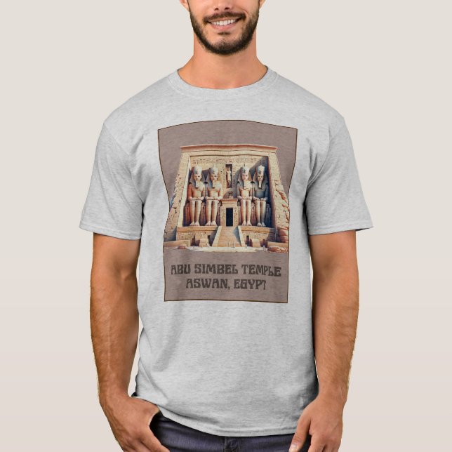 Camiseta Templo Abu Simbel em Aswan, Egito (Frente)