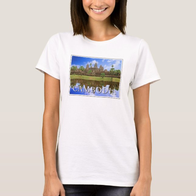 Camiseta Templo Angkor Wat | Kampuchea, Camboja (Frente)