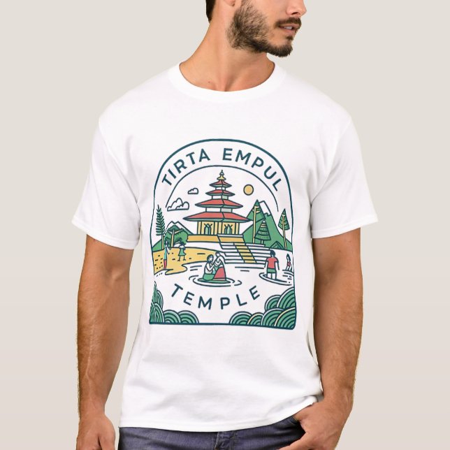 Camiseta Templo Bali Tirta Empul (Frente)