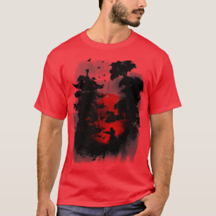 Camiseta Templo de Artes Marciais Japonesas da Academia Nin