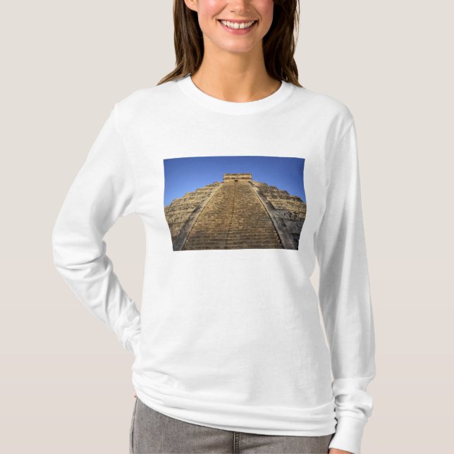 Camiseta Templo de Kukulcan ou Castelo de Castillo) em 2 (Frente)