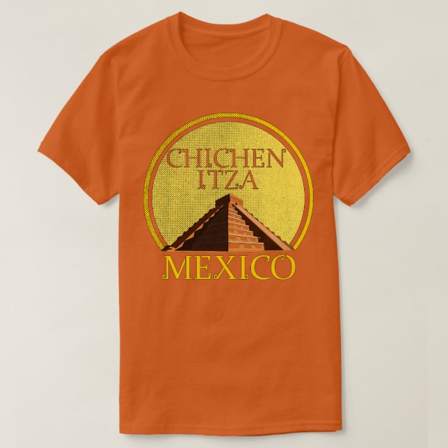 Camiseta Templo de Kukulcn El Castillo Chichen Itza México (Frente do Design)