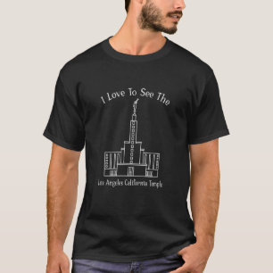 Camiseta Templo De Los Angeles Ca, Adoro Ver O Meu Templo,