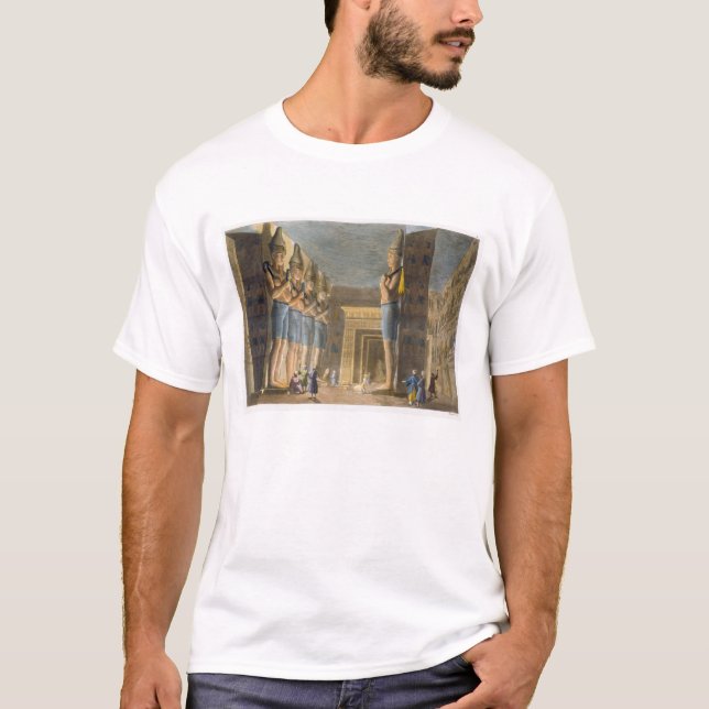 Camiseta Templo de Ramesses II (1279-13 BC) Abu Simbel, Egy (Frente)