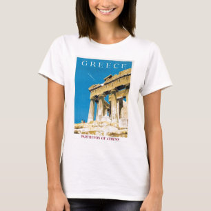 Camiseta Templo do Partenon da piscina de Atenas das
