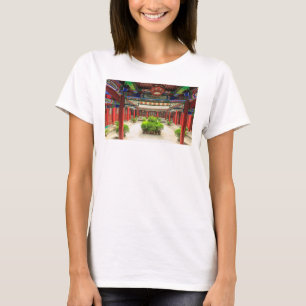 Camiseta Templo do Pequeno Ganso Selvagem, China