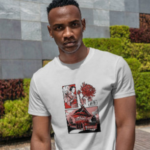 Camiseta Templo Japonês Geisha