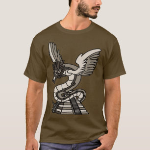 Camiseta Templo Maia Quetzalcoatl Antigo Asttec Serpente