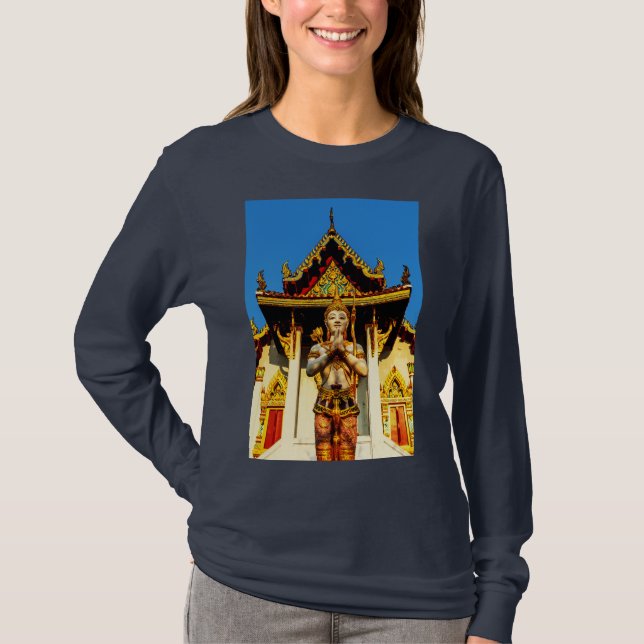 Camiseta Templo Tailandês E Buda 1102 (Frente)