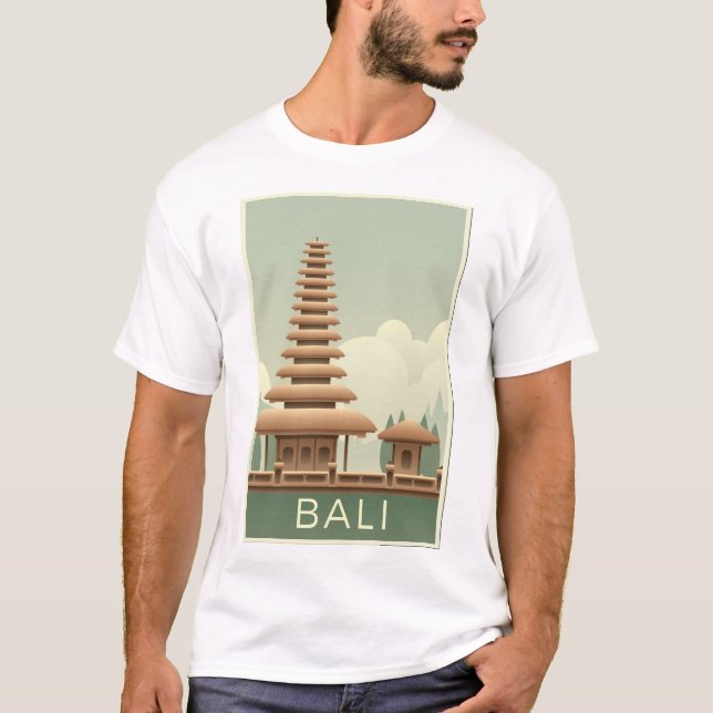 Camiseta Templo tradicional de Bali (Frente)