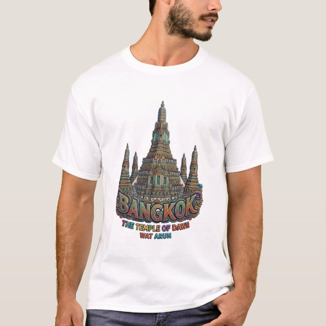 CAMISETA TEMPLO WAT ARUN BANGUECOQUE (Frente)