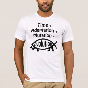 Camiseta Tempo + Adaptação + Mutação = evolução