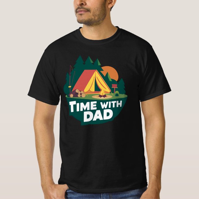 Camiseta Tempo com Pai - Dia de os pais (Frente)