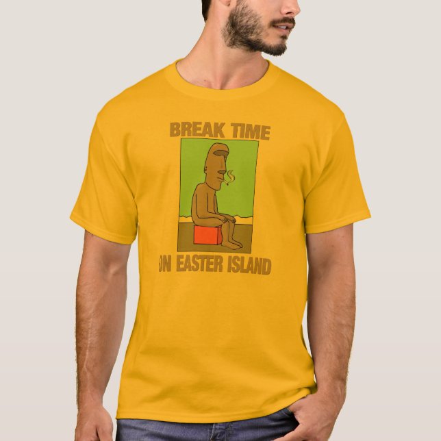 Camiseta Tempo da ruptura na Ilha de Páscoa (Frente)