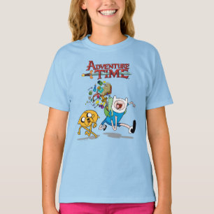 Camiseta Tempo de Aventura   Arte de risco da Finn