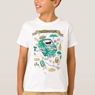 Camiseta Tempo de Aventura "Awesomatude" BMO Sketch