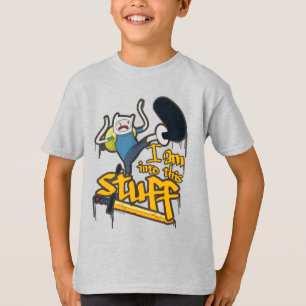Camiseta Tempo de Aventura Finn "I Am In This Stuff" (Est